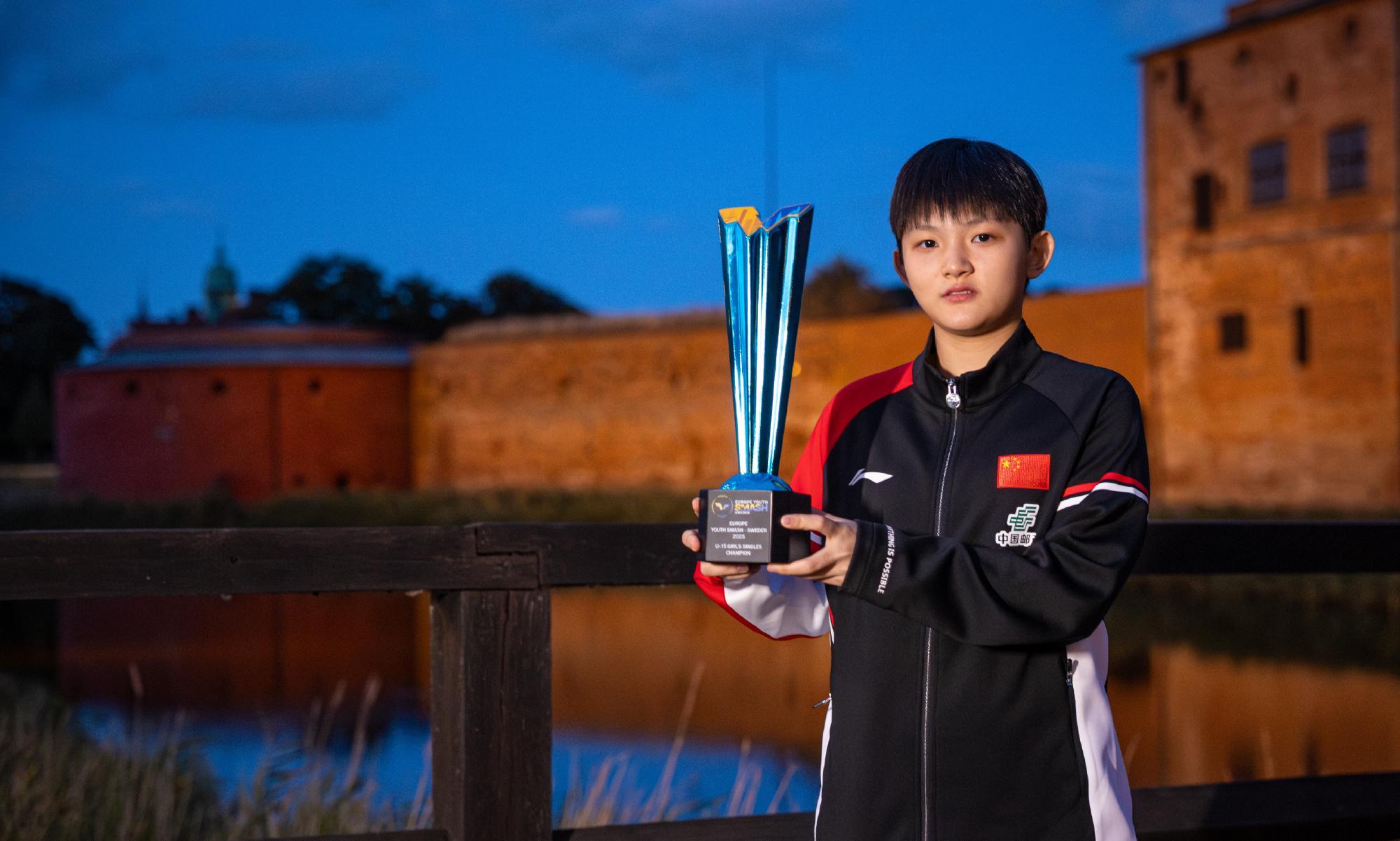 恭喜！中国女乒又一13岁小魔王崛起：新版孙颖莎又萌又能打