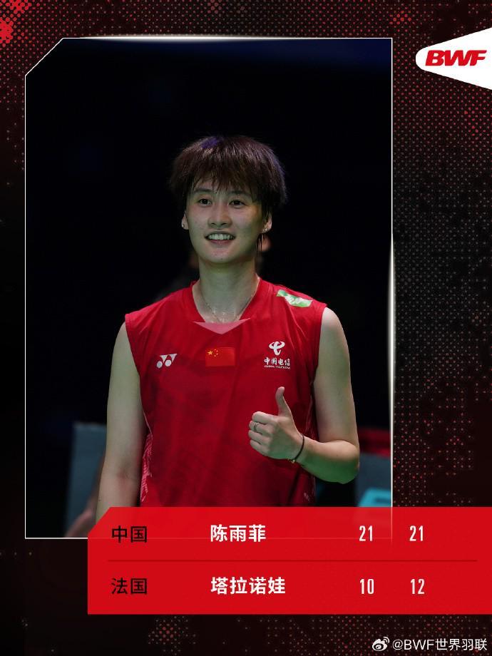 GA黄金甲平台-羽毛球世锦赛首轮：陈雨菲、陆光祖晋级32强